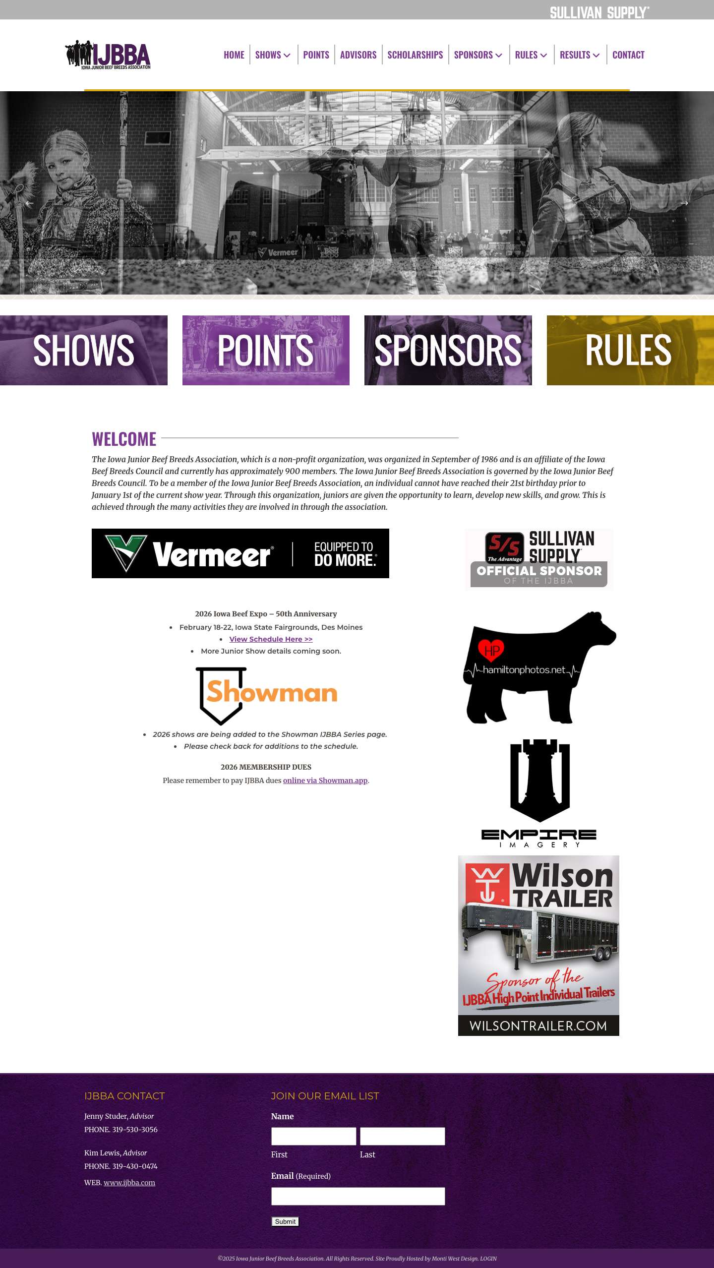 IJBBA | Iowa Junior Beef Breeds Association - Full Screenshot