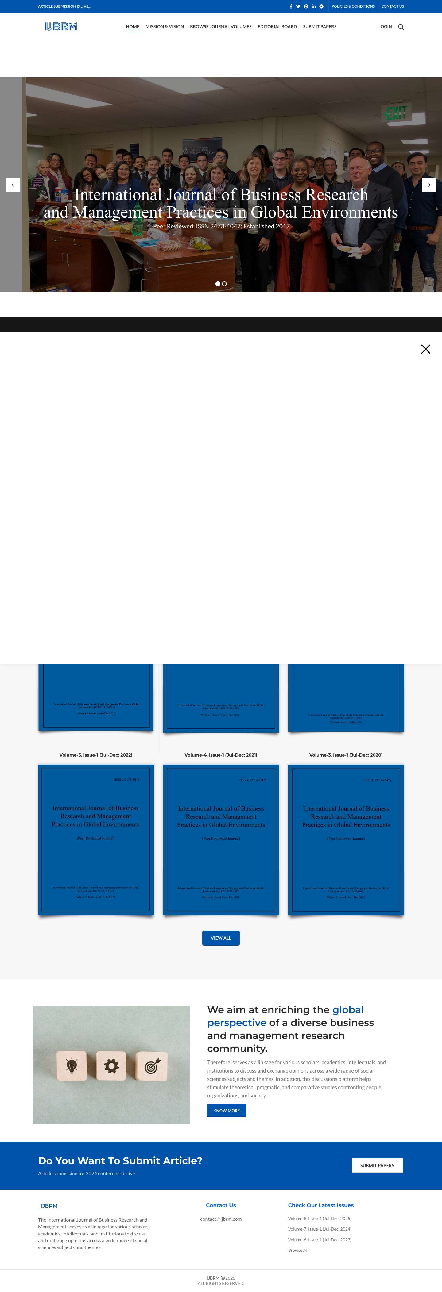 IJBRM – International Journal of Business Research and Management - Full Screenshot