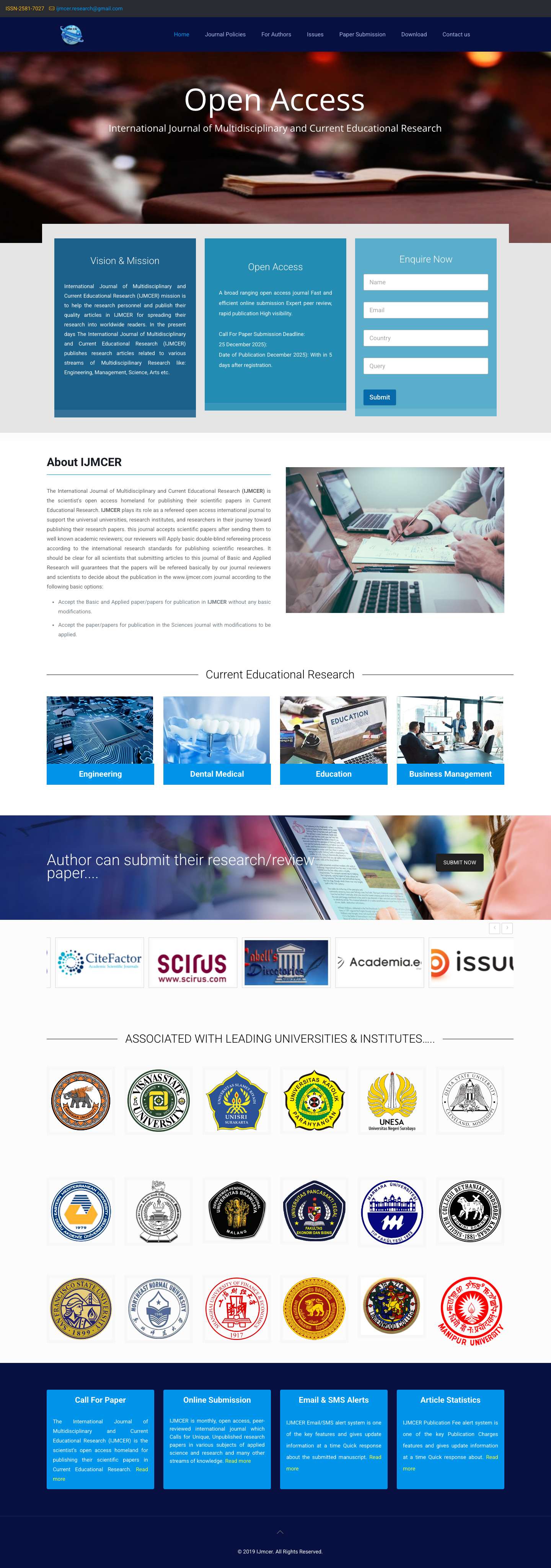 IJMCER – Journal - Full Screenshot
