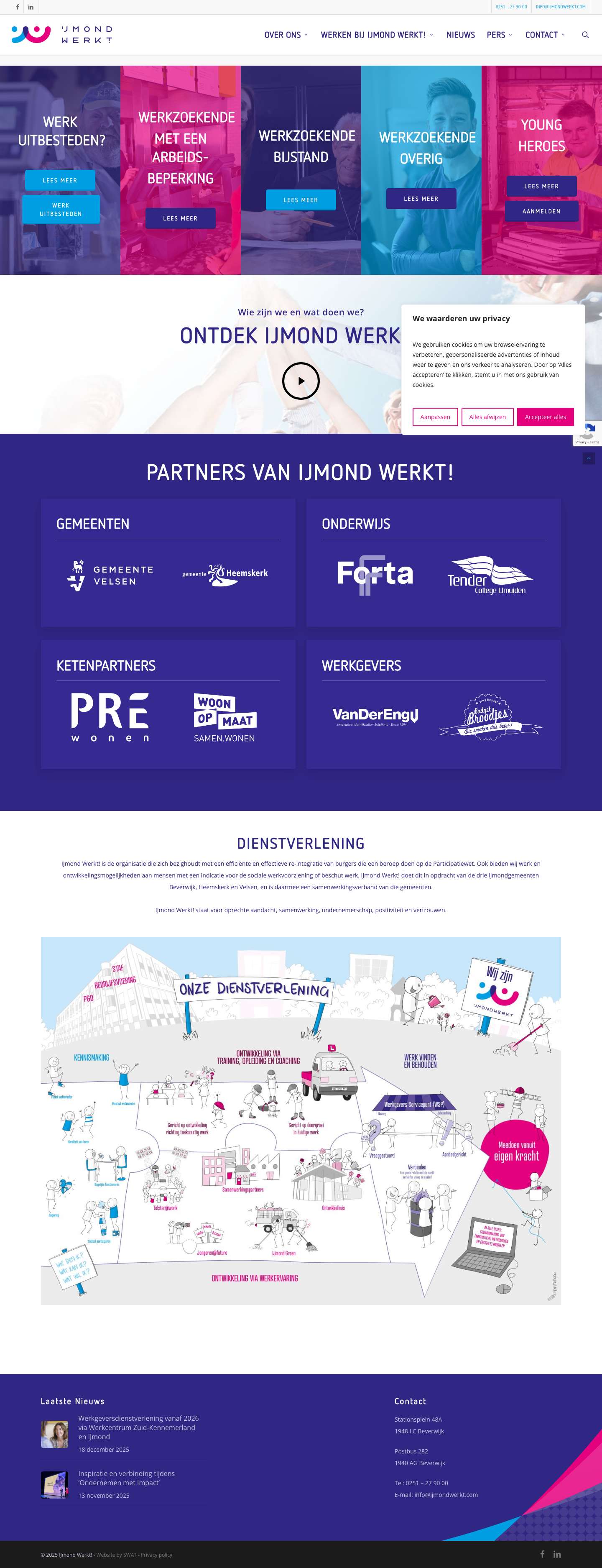 Talent verbinden aan werk - IJmond Werkt - Full Screenshot