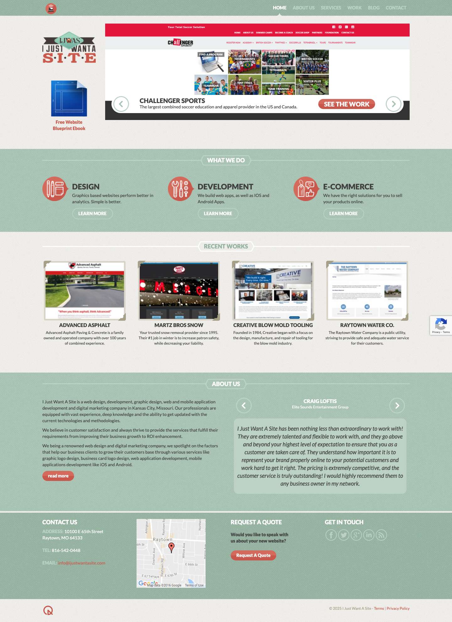 Web Design, web Development, SEO, Social Media Company in Kansas CityI Just Want A SiteWeb Design, web Development, SEO, Social Media Company in Kansas City - Full Screenshot