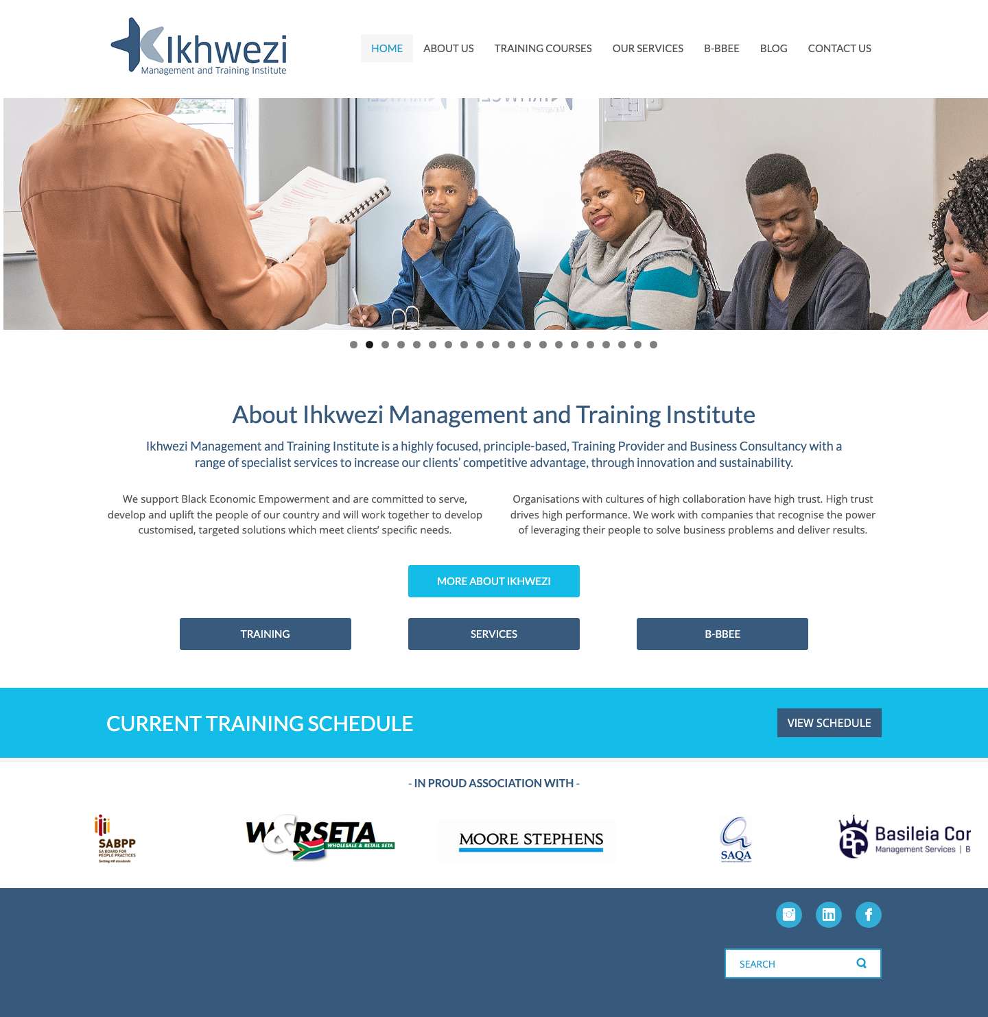 IKHWEZI Management and Training Institute – IKHWEZI Management and Training Institute - Full Screenshot