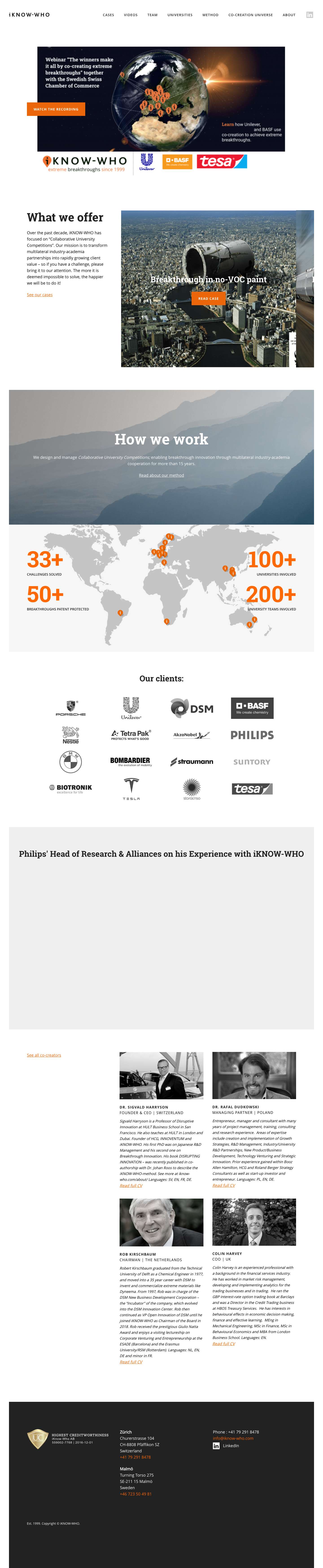 iKNOW-WHO Collaborative University Competitions - Full Screenshot