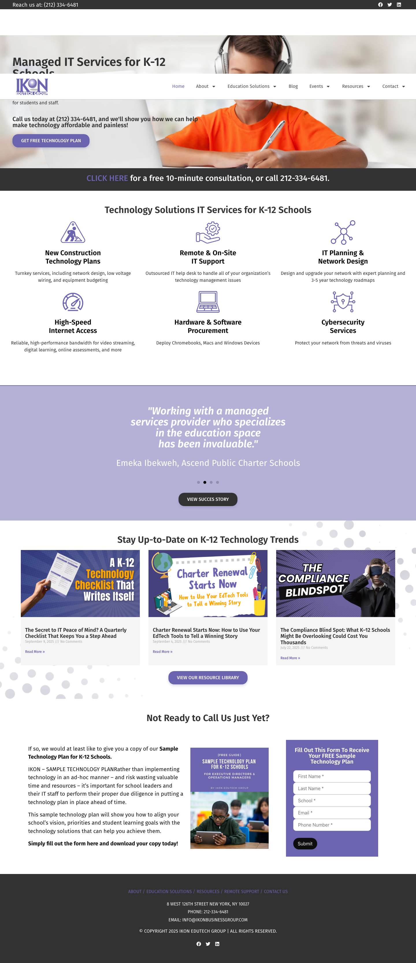 Home - IKON Edutech Group - Full Screenshot