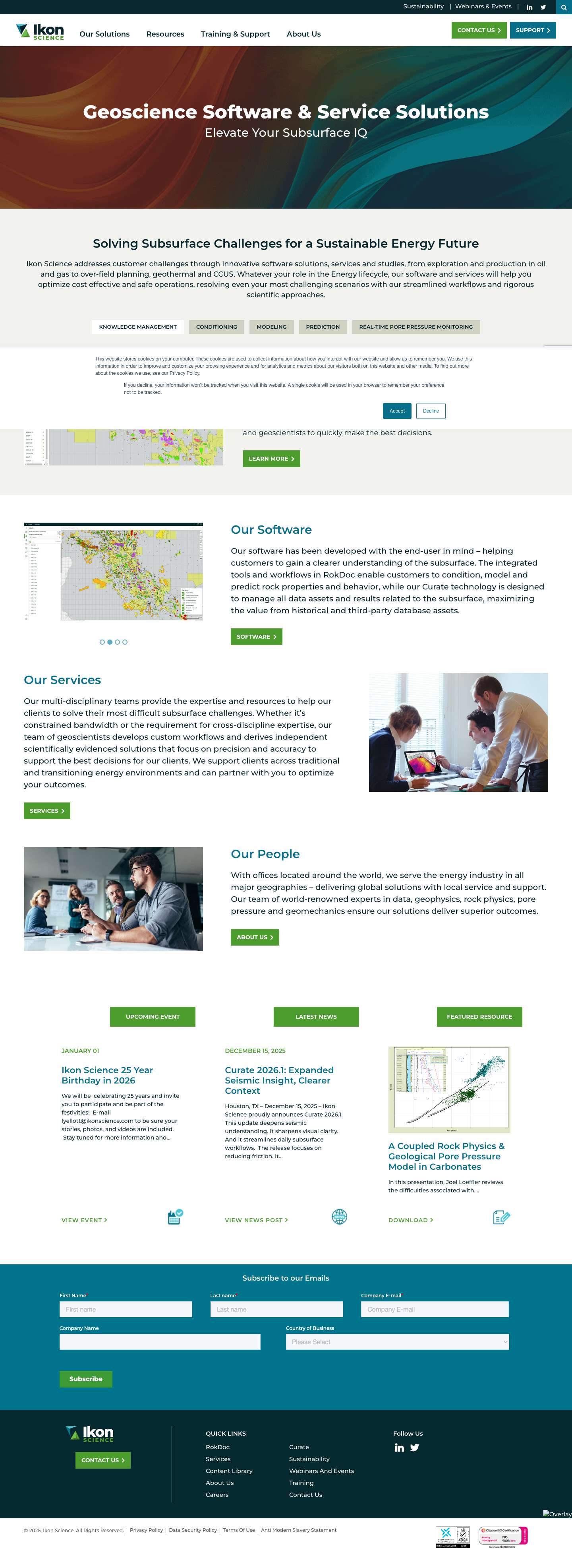 Subsurface Knowledge Management Software & Services - Full Screenshot