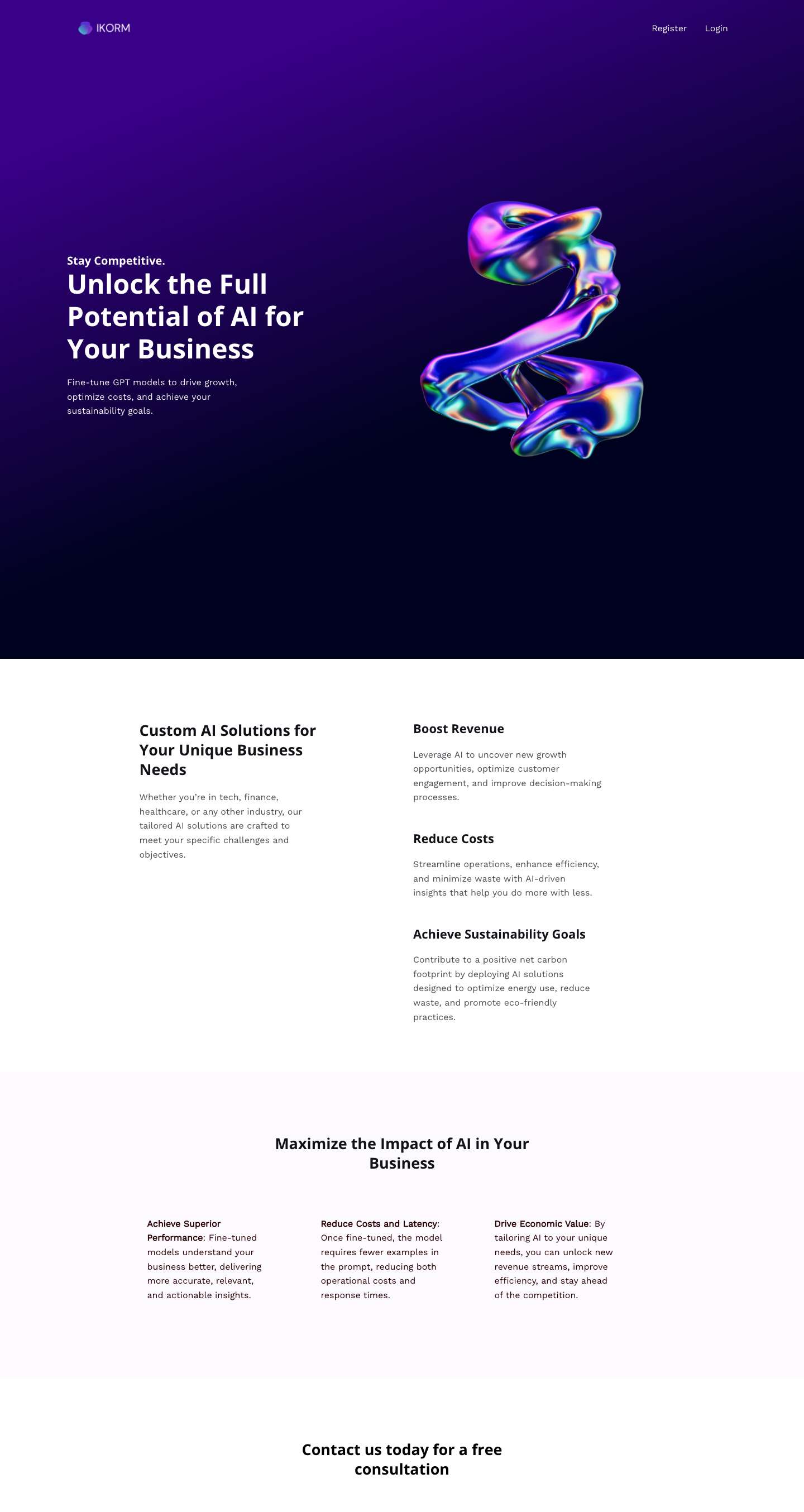 IKORM - Full Screenshot