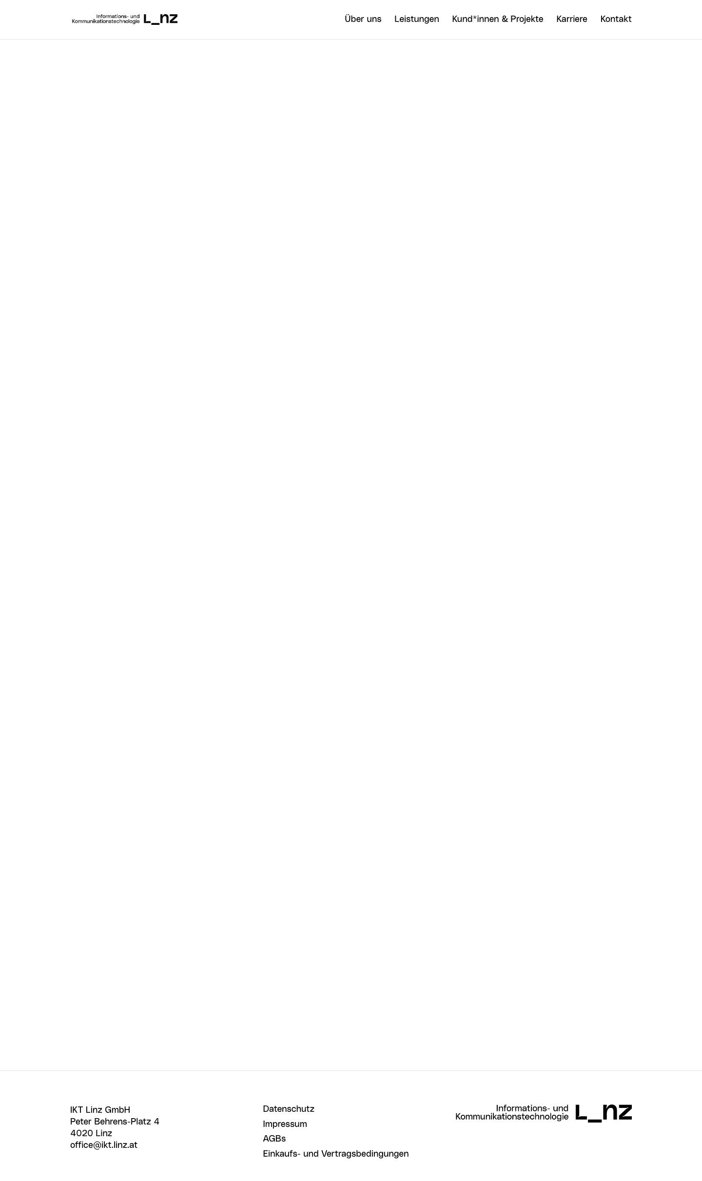 Startseite - IKT Linz GmbH - Full Screenshot