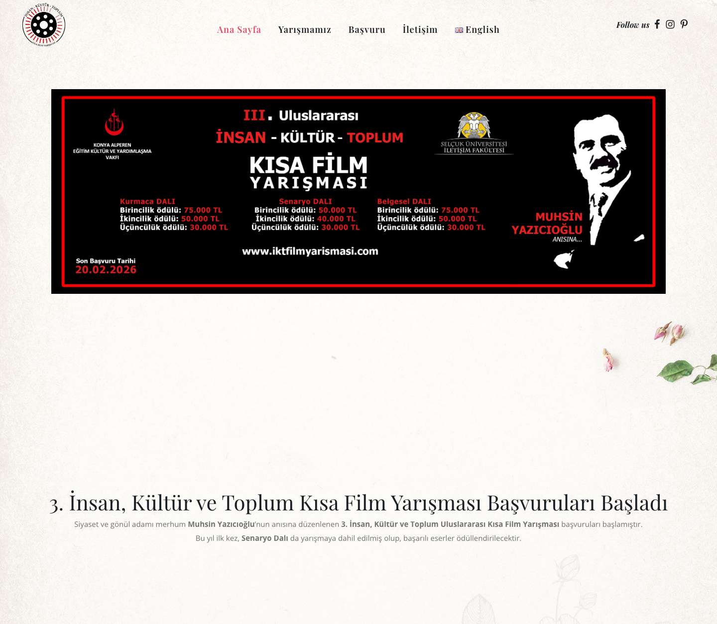 İKT KISA FİLM VE BELGESEL YARIŞMASI | İKT - Full Screenshot