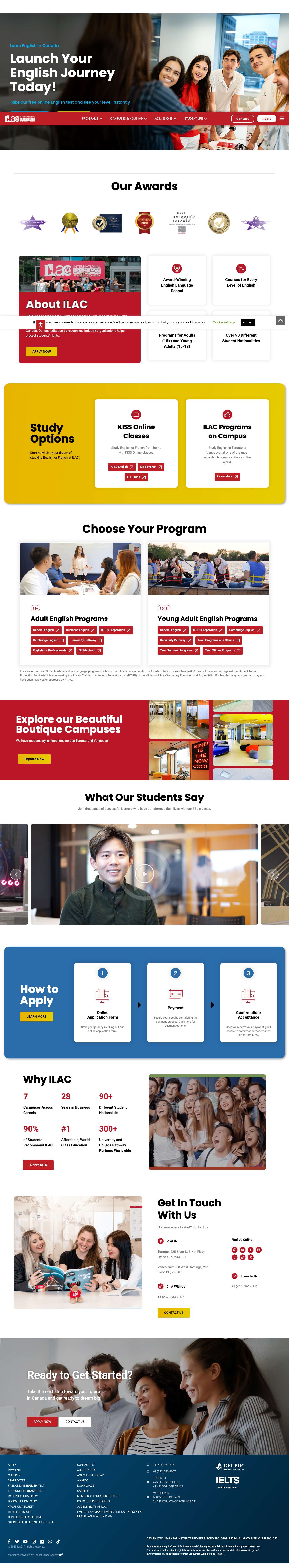 The Best Way to Learn English in Canada | ILAC - Full Screenshot