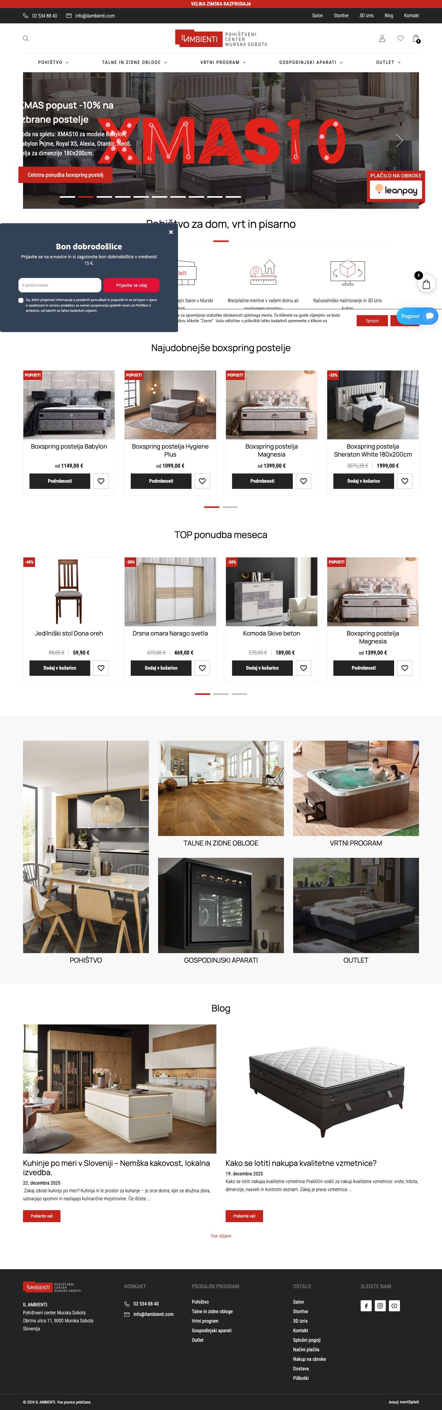 Il ambienti | Pohištvo za dom, vrt in pisarno - Full Screenshot