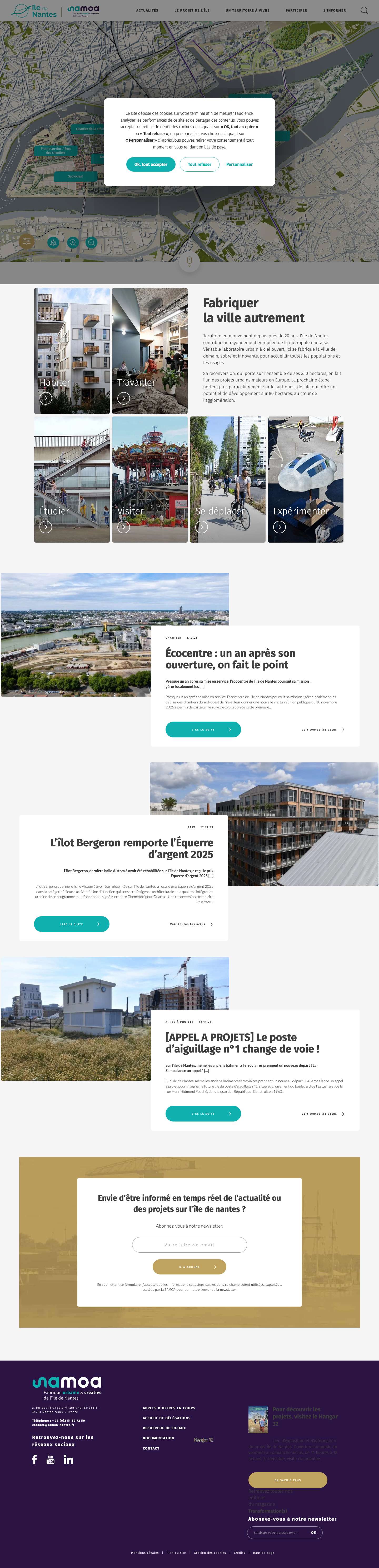 Île de Nantes - Fabriquer la ville autrement - Full Screenshot