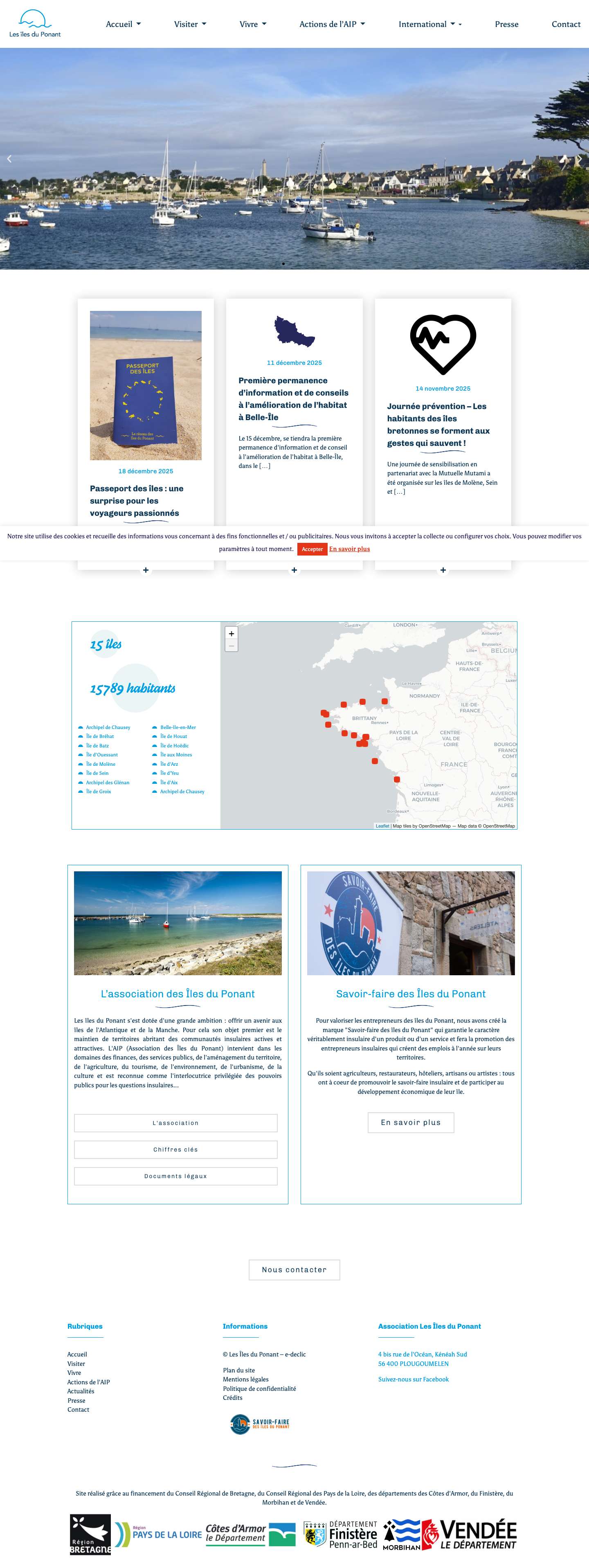 Iles de Bretagne, Basse Normandie, Vendée et Charente Maritime - Full Screenshot
