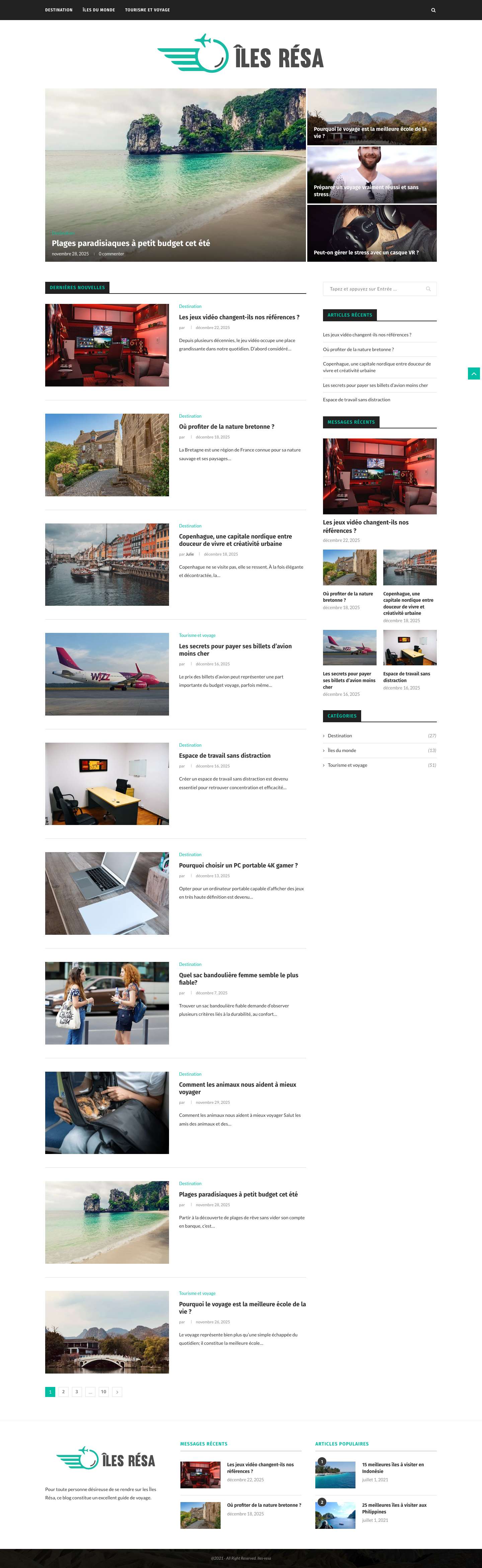 Îles Résa : au-delà des simples précautions - Full Screenshot