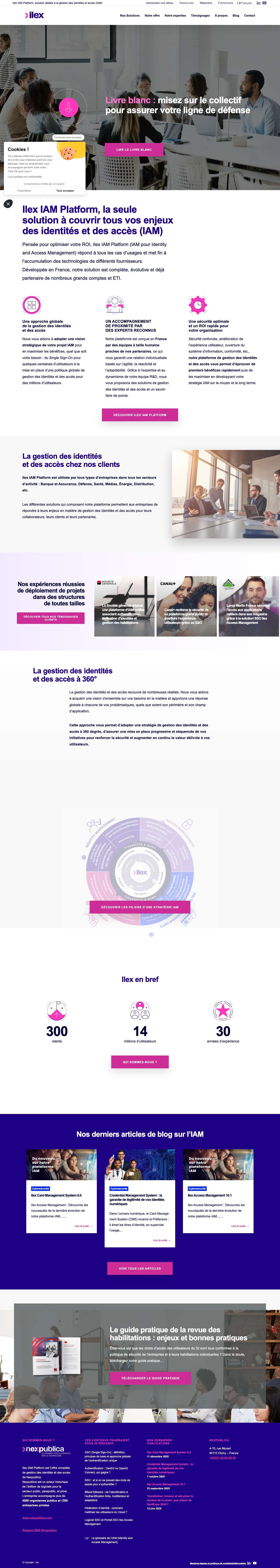 Ilex IAM Platform : Gestion des identités et accès (IAM)Faire défiler vers le haut - Full Screenshot