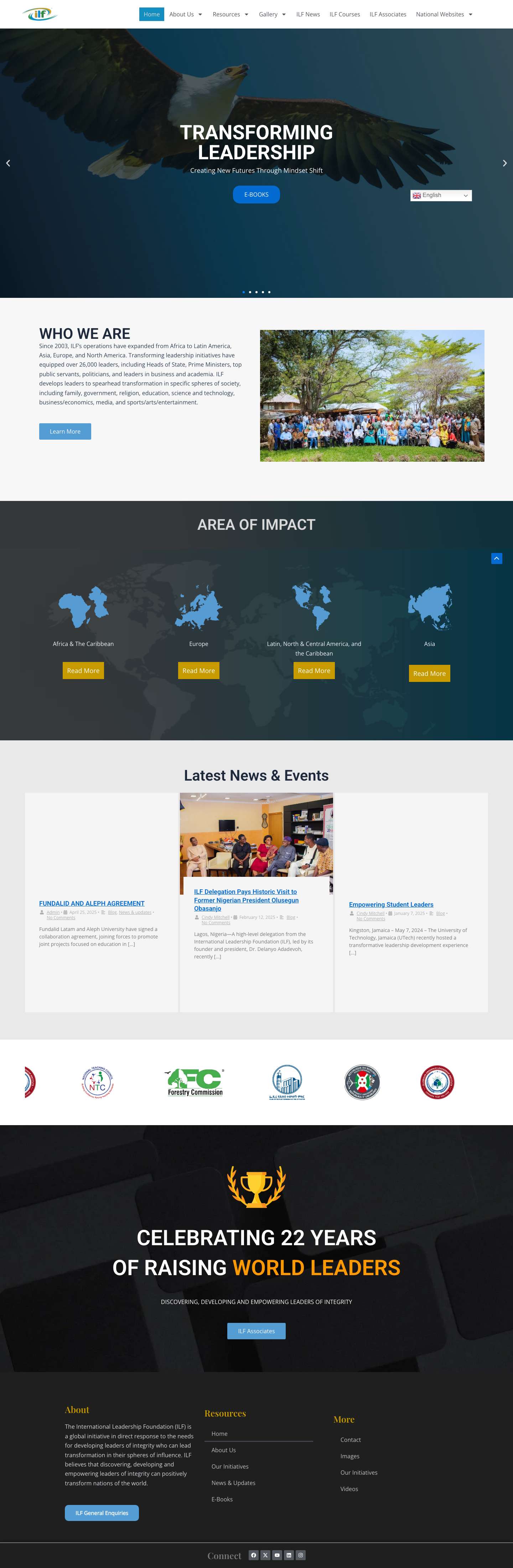 ILF Global – Building Leaders of Integrity for Societal Transformation - Full Screenshot