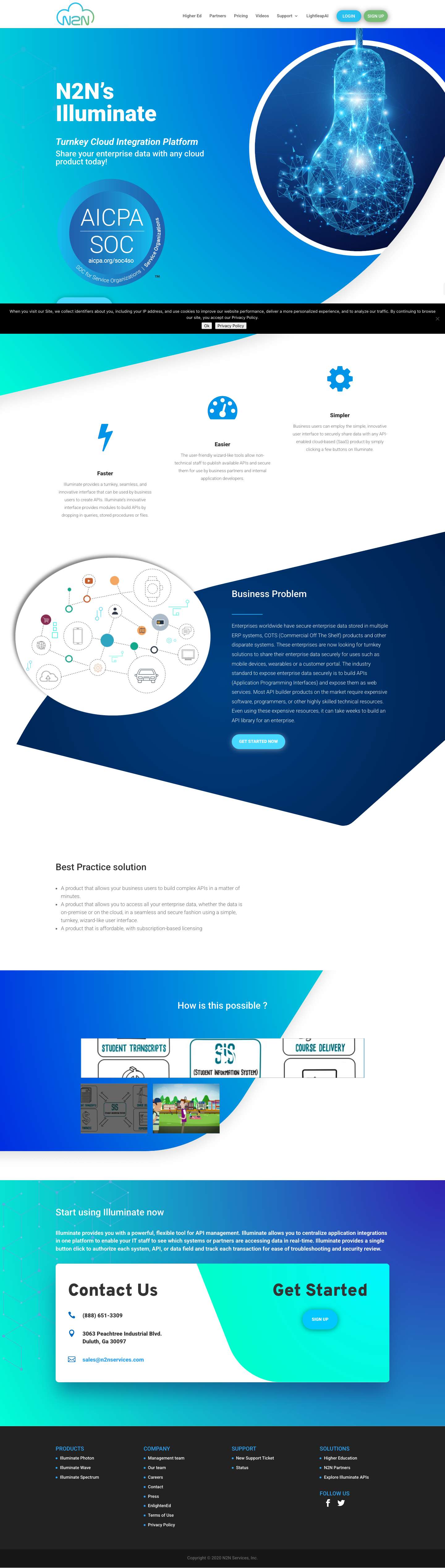 N2N's Illuminate API Integration Platform - Full Screenshot