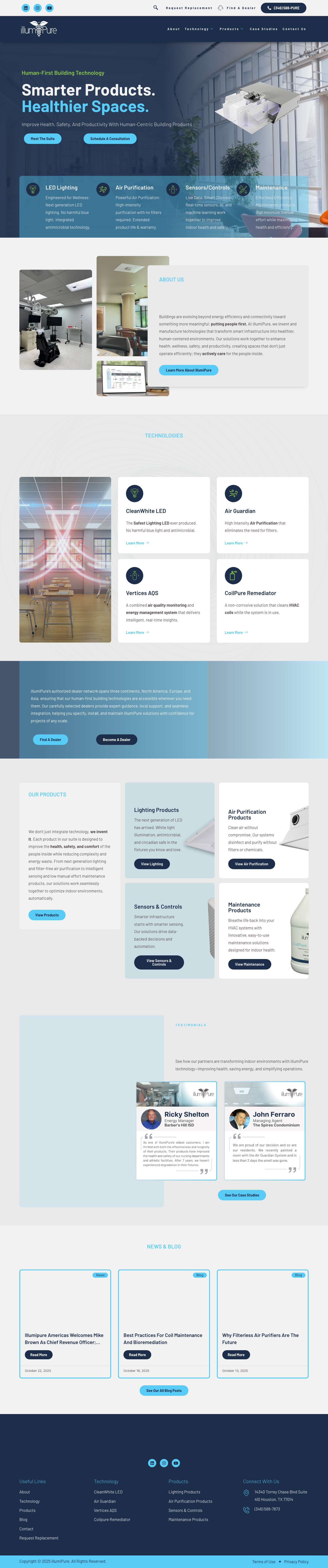 Home - illumiPure - Full Screenshot