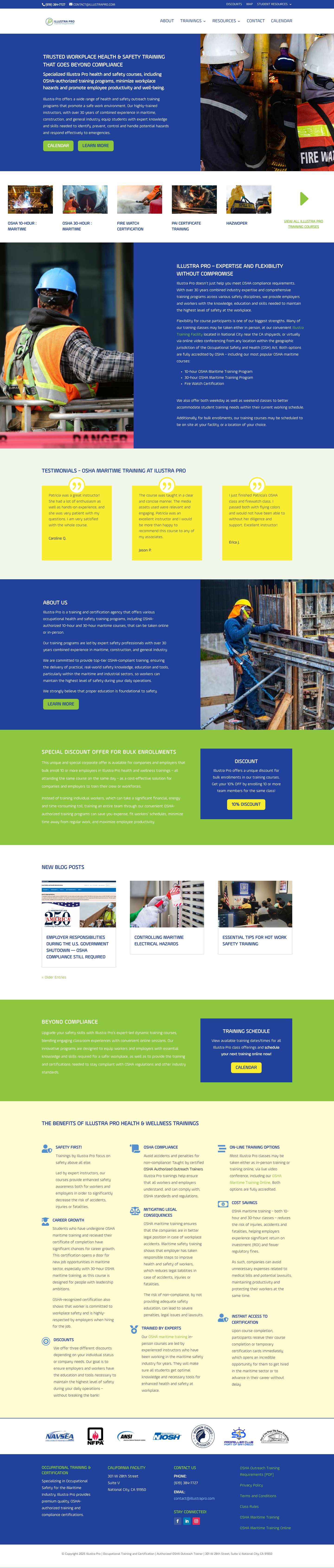 Illustra Pro - Trusted Workplace Health & Safety Training - Full Screenshot