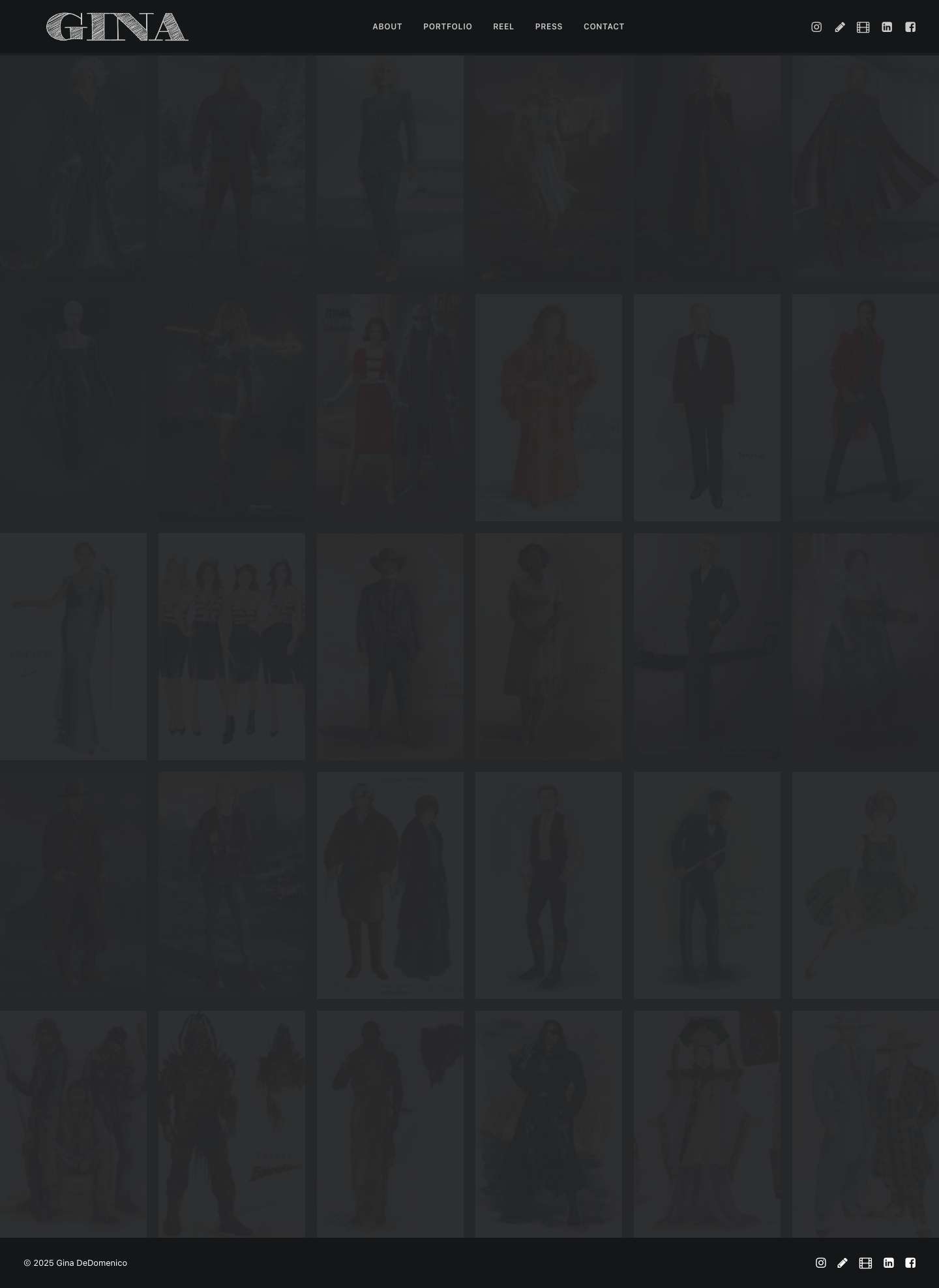 Gina DeDomenico | Costume Concept Artist - Full Screenshot