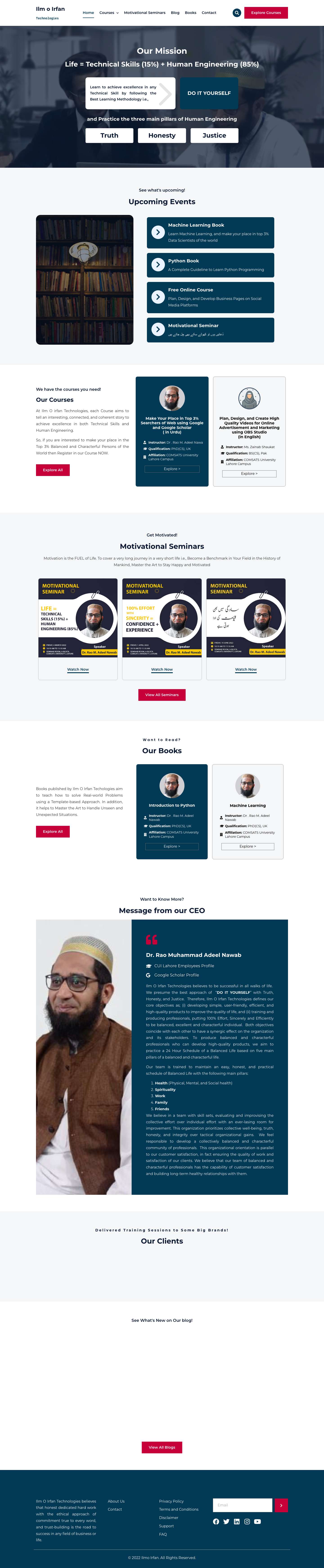 Ilm o Irfan Technologies - Turn your ideas into Reality - Full Screenshot