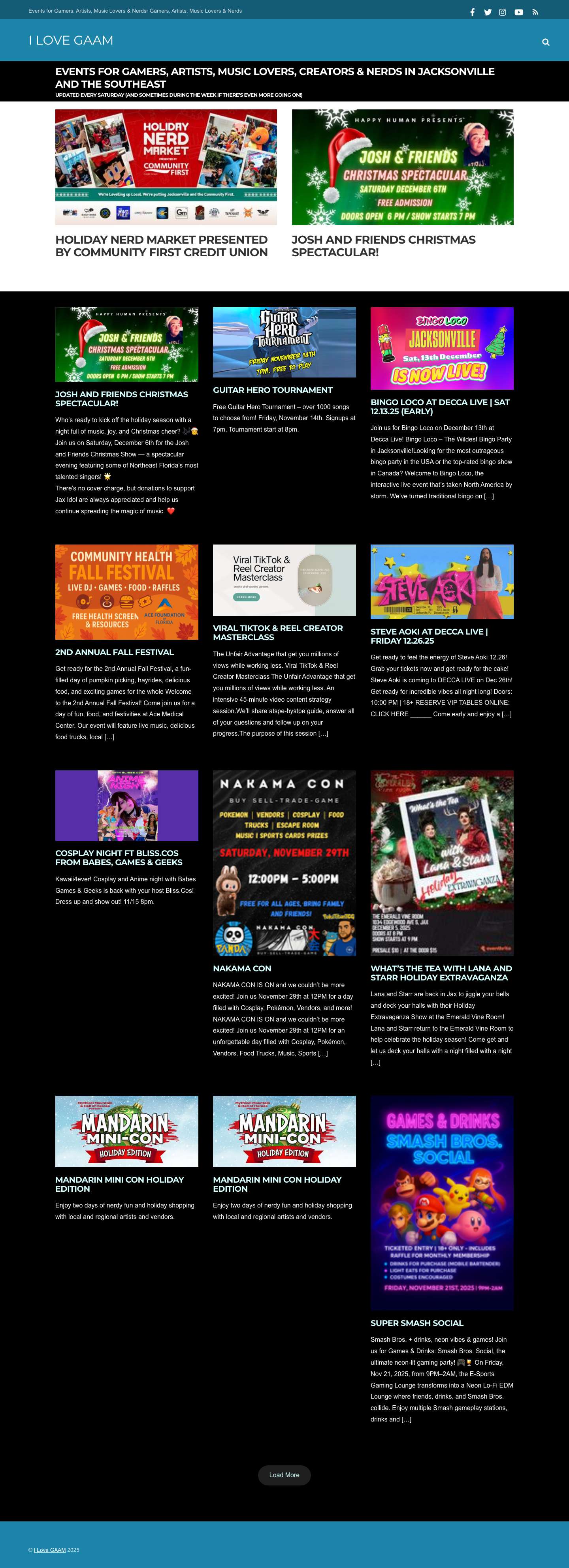 Home - I Love GAAM - Full Screenshot