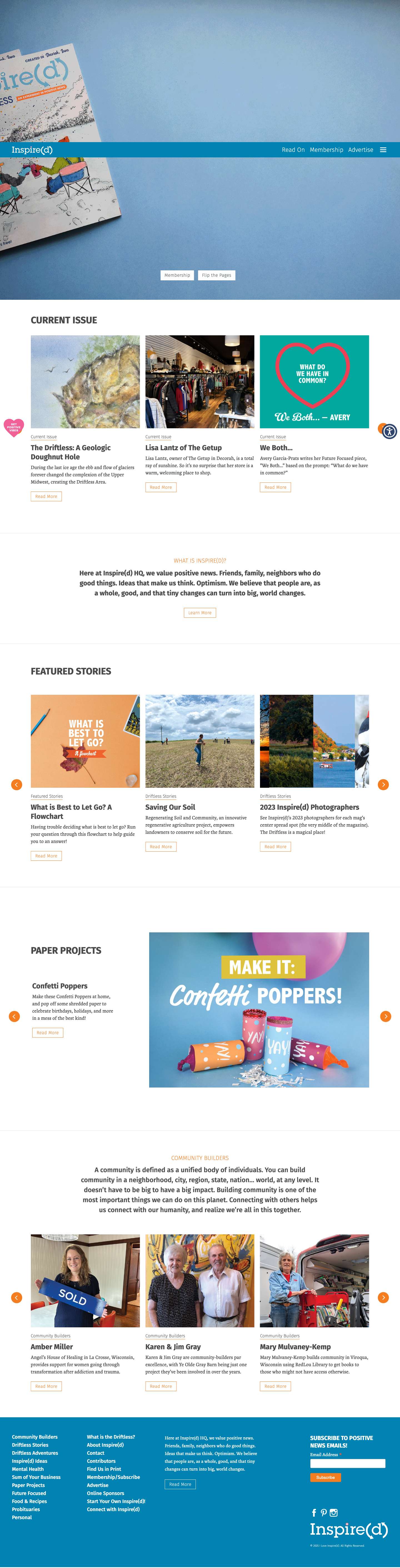 Homepage » I Love Inspire(d) - Full Screenshot