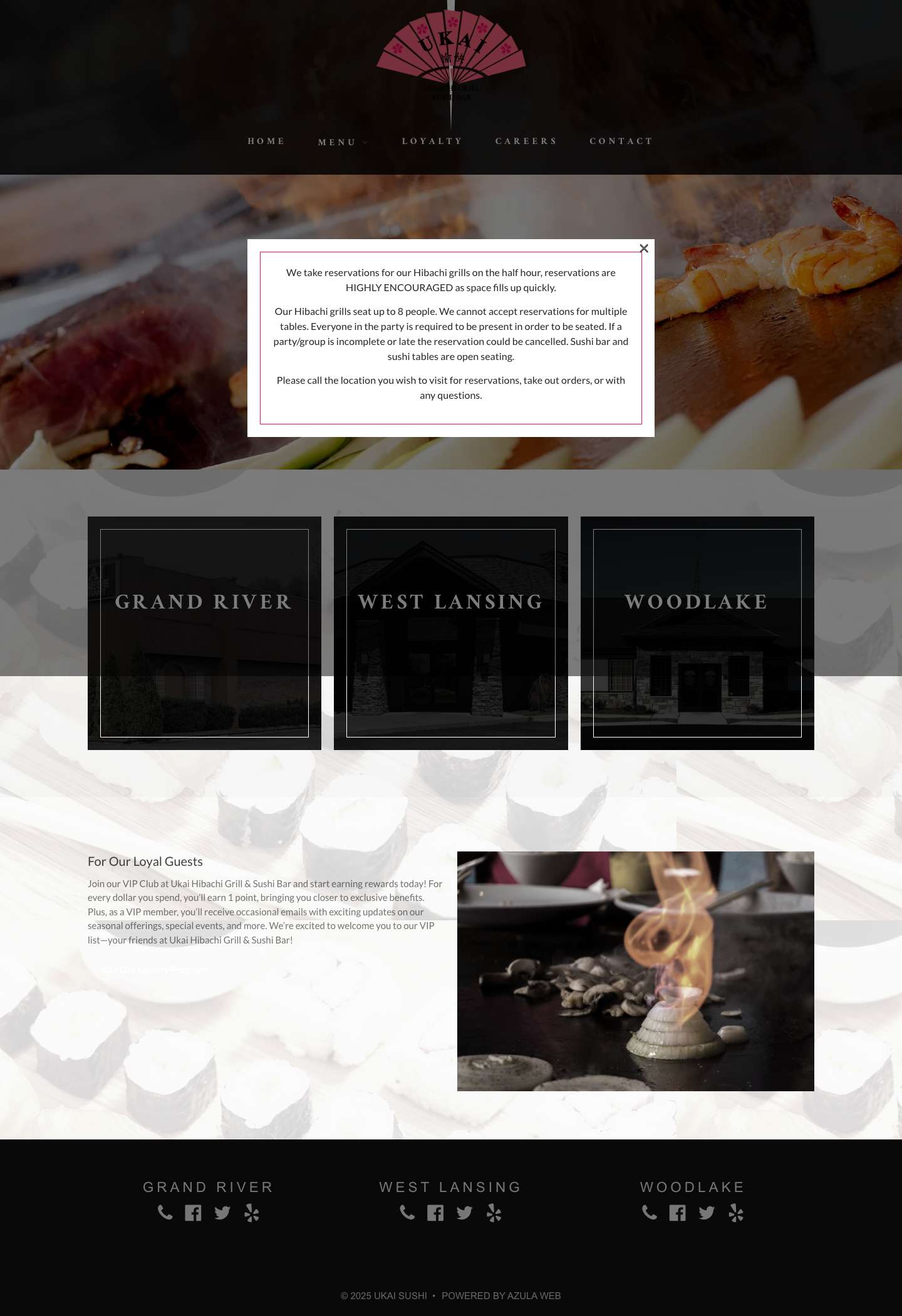 Ukai Hibachi Grill & Sushi Bar | Okemos & Lansing | Hibachi Grill - Full Screenshot