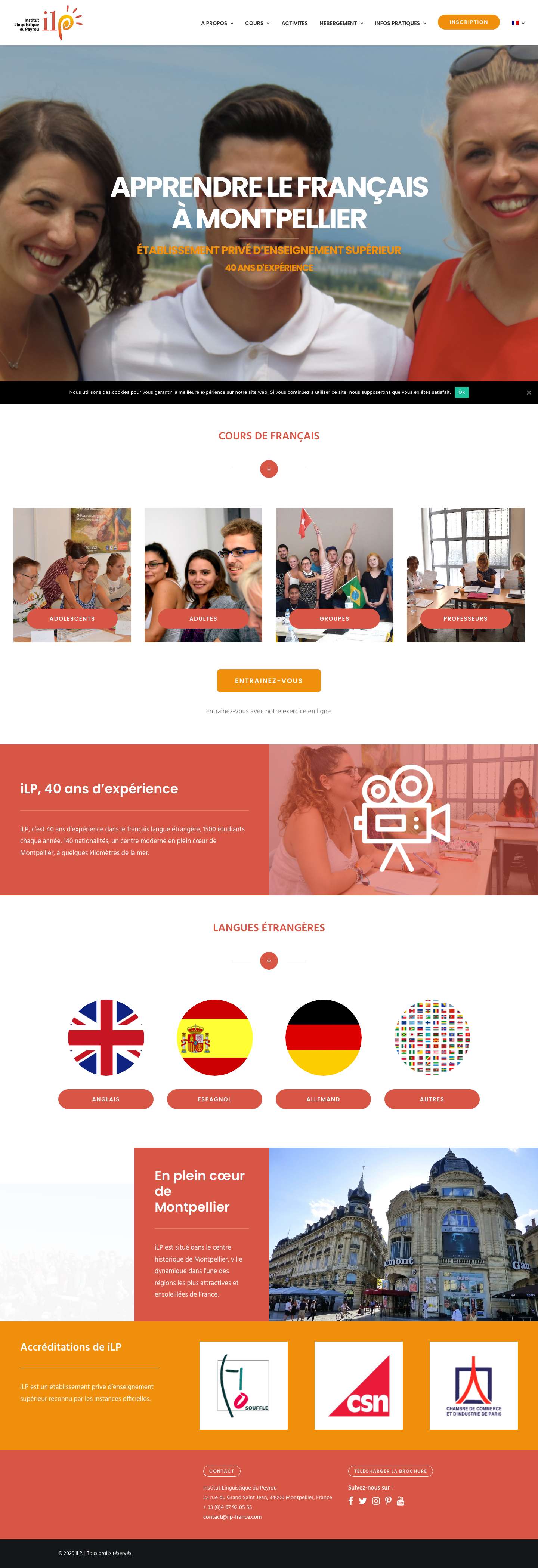 Accueil - ILP - Full Screenshot