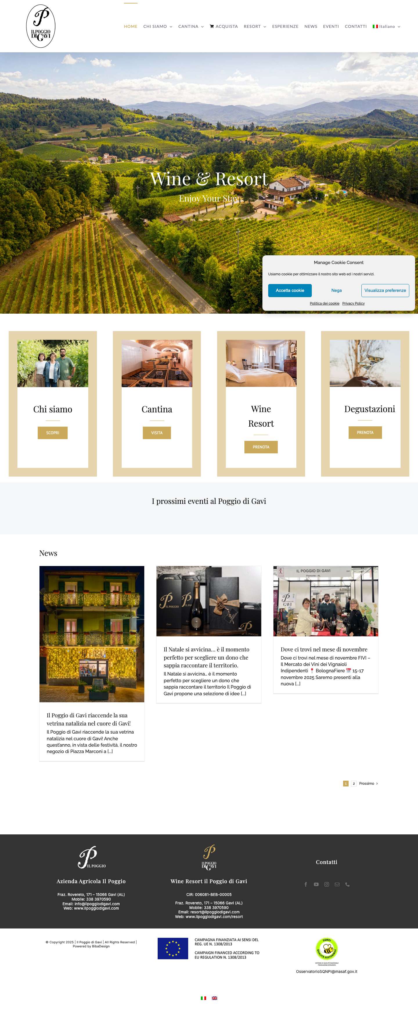 Il Poggio di Gavi - Wine & Resort - Full Screenshot