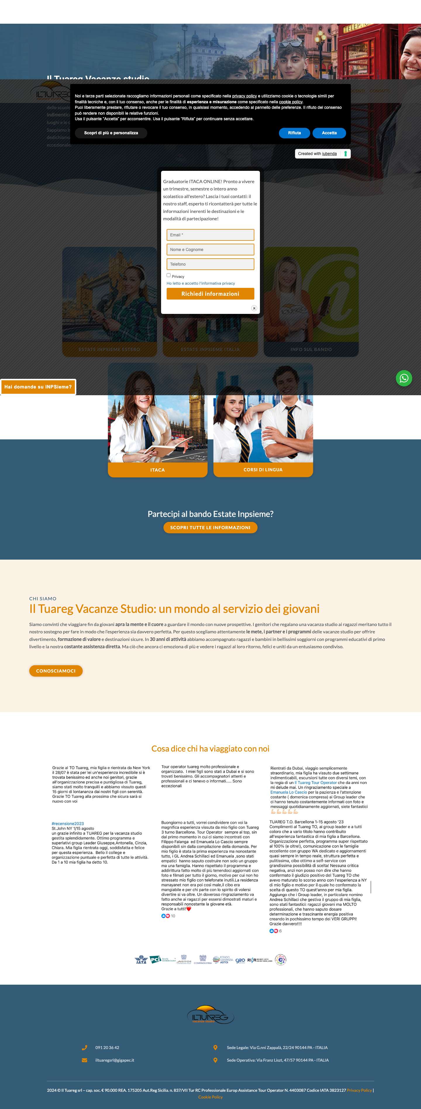 Vacanze Studio & Estate INPSieme - Il TuaregEspandiEspandiAttiva/disattiva menuEspandiEspandi - Full Screenshot