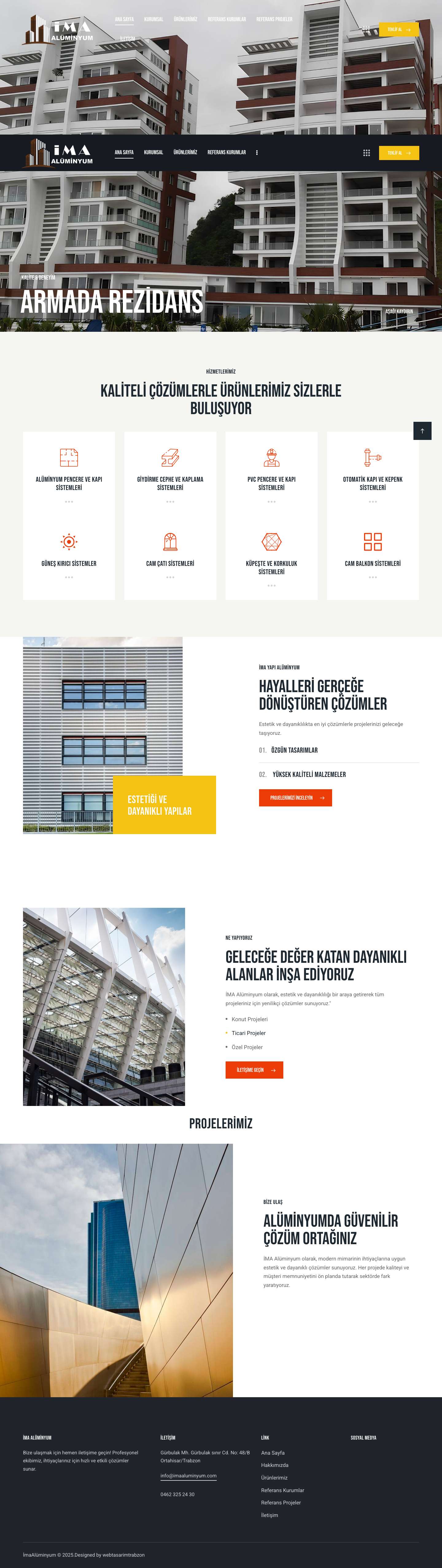 İMA Alüminyum - Full Screenshot