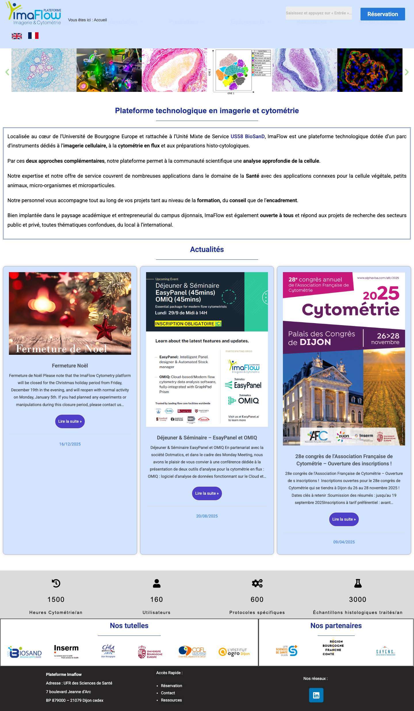Accueil - Imaflow - Full Screenshot