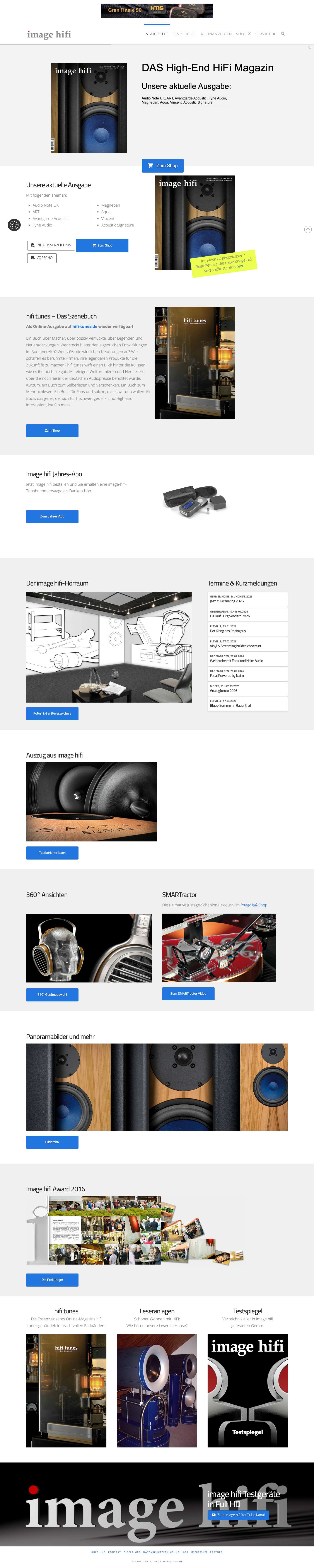 DAS High-End HiFi Magazin - image hifi - Full Screenshot