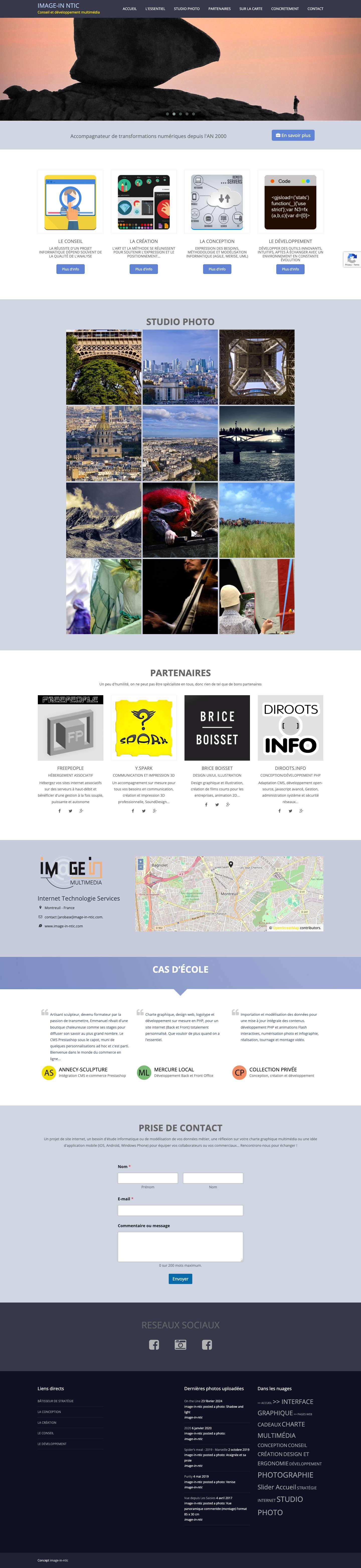 IMAGE-IN NTIC – Conseil et développement multimédia - Full Screenshot