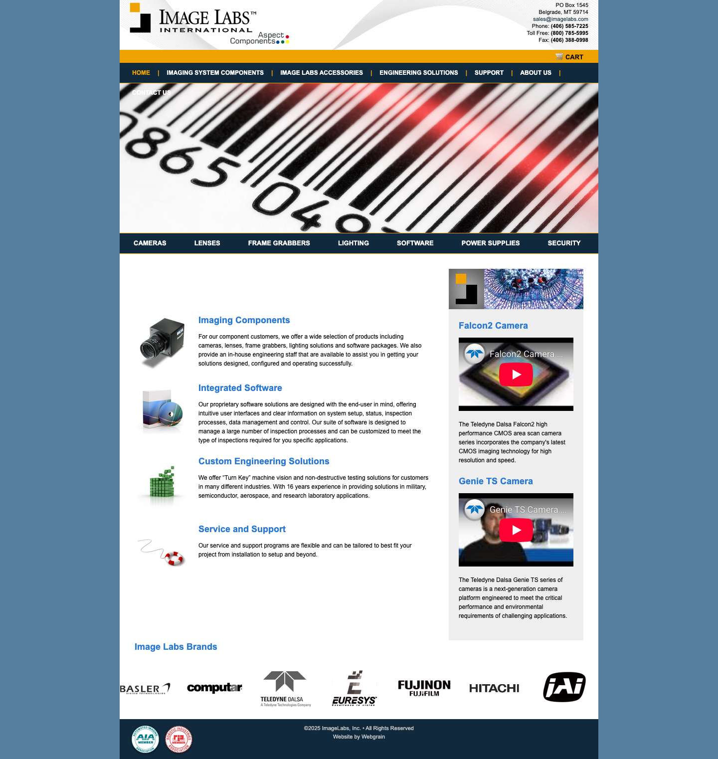 ImageLabs | Imaging Solutions | Vision System Integrators | Imaging System Components - Full Screenshot