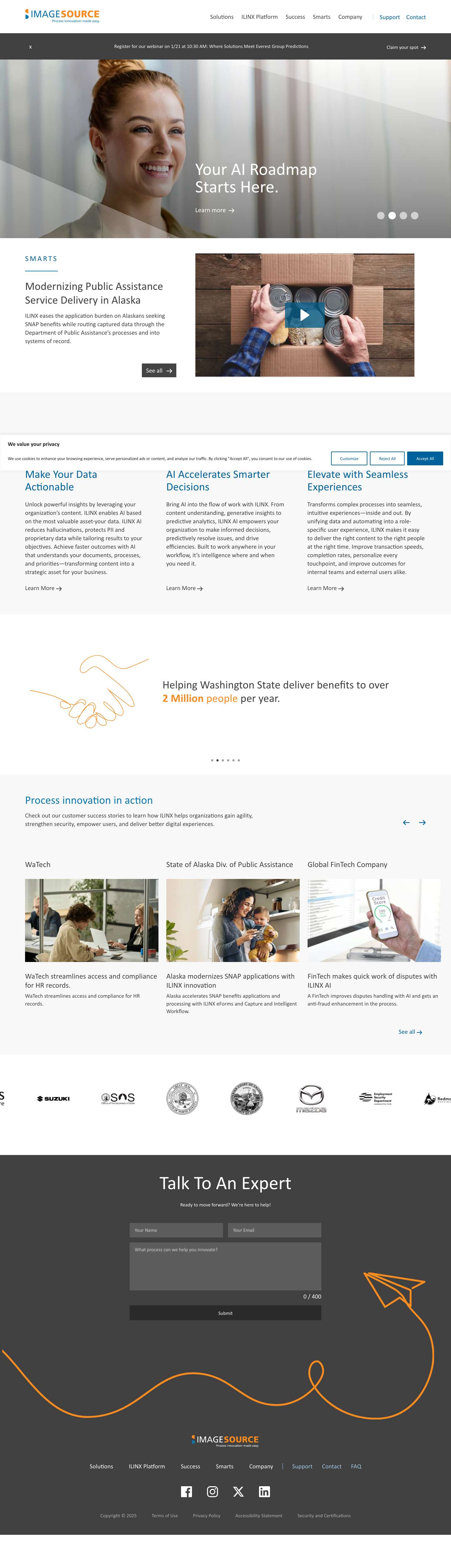 ImageSource Inc. - Process Innovation Made Easy - Full Screenshot