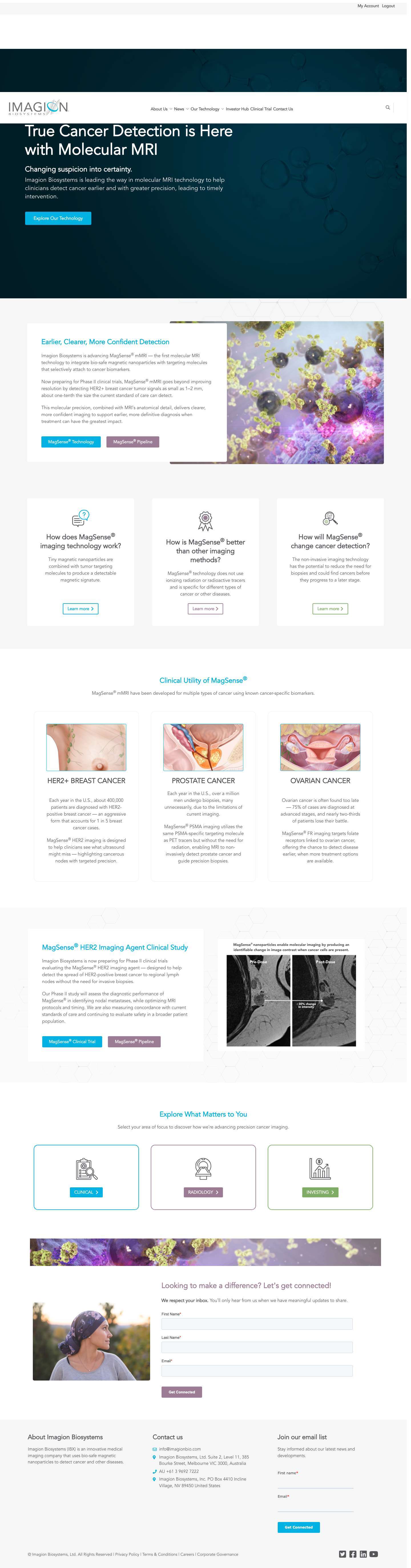 Imagion Biosystems — Molecular MRI for Better Cancer Detection - Full Screenshot