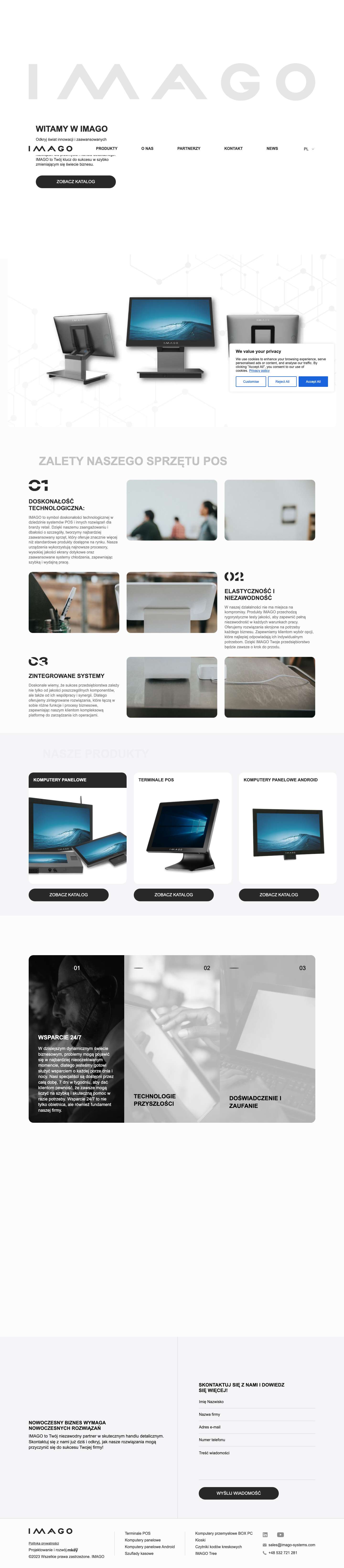 IMAGO Poland - Nowoczesne rozwiązania dla przemysłu i handlu. - Full Screenshot