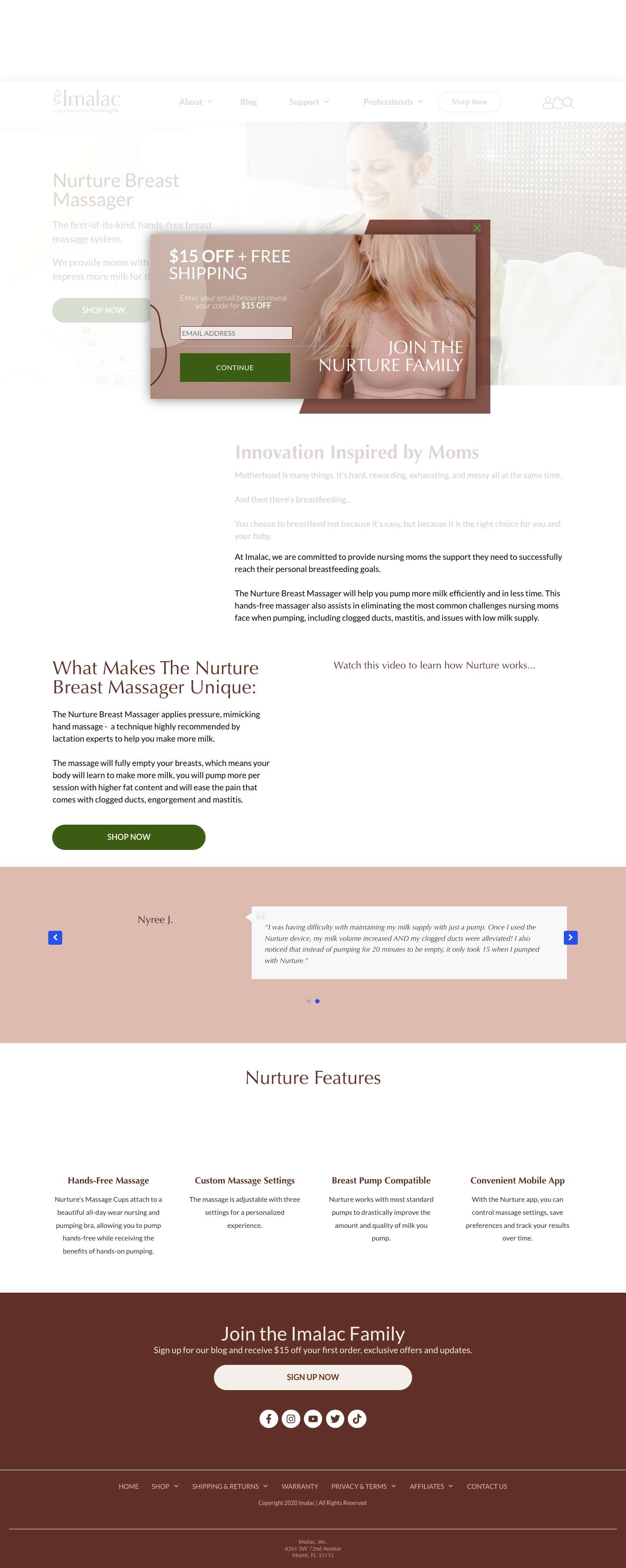 Nurture Massager - Improve milk supply and pump more milk. - Full Screenshot