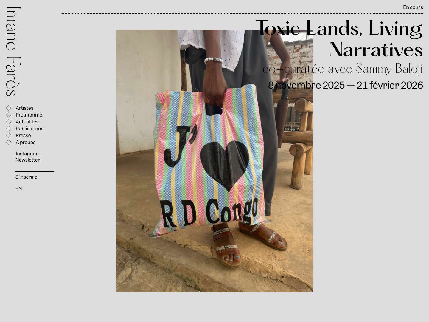 Galerie Imane Farès - Full Screenshot