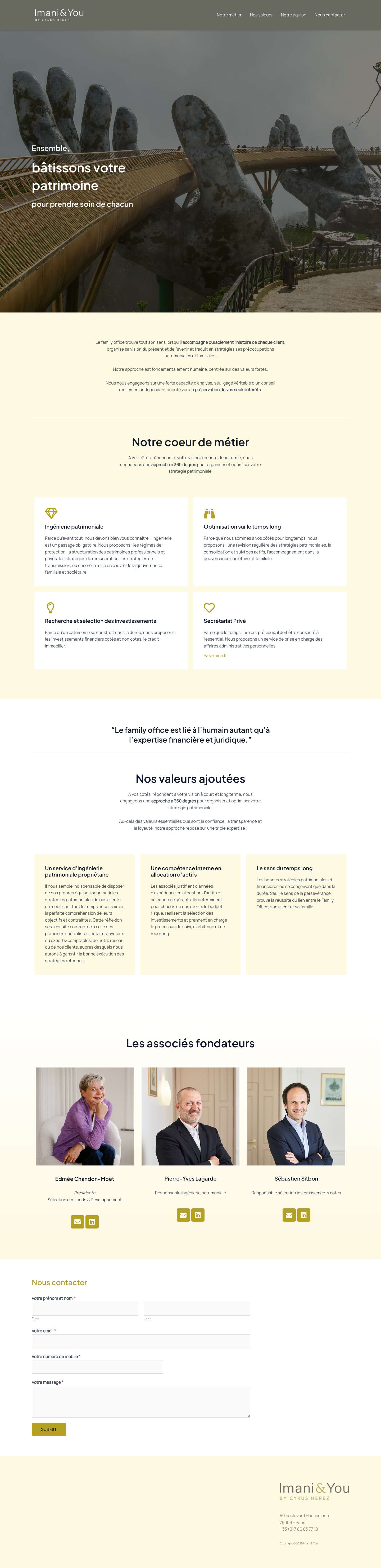 Imani & You – Family Office by Cyrus Herez - Full Screenshot