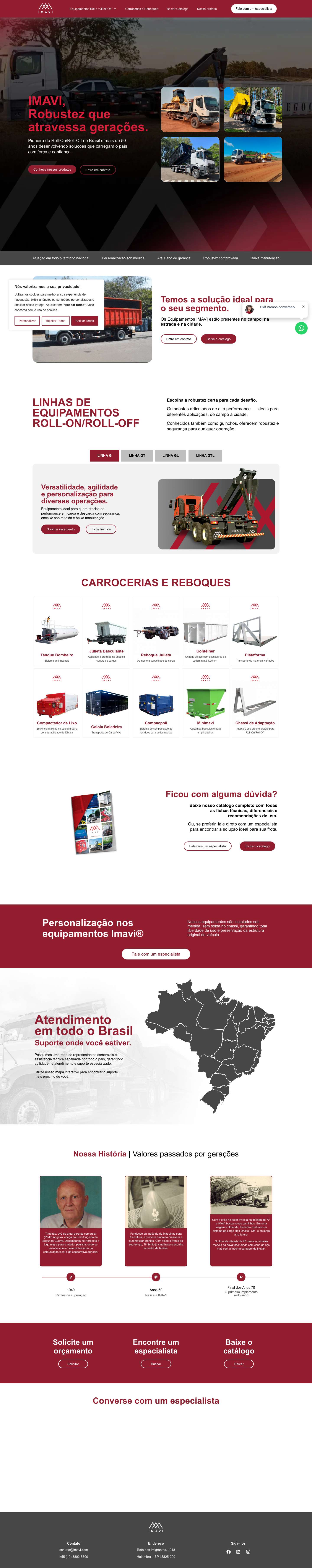 IMAVI – Equipamentos - Full Screenshot