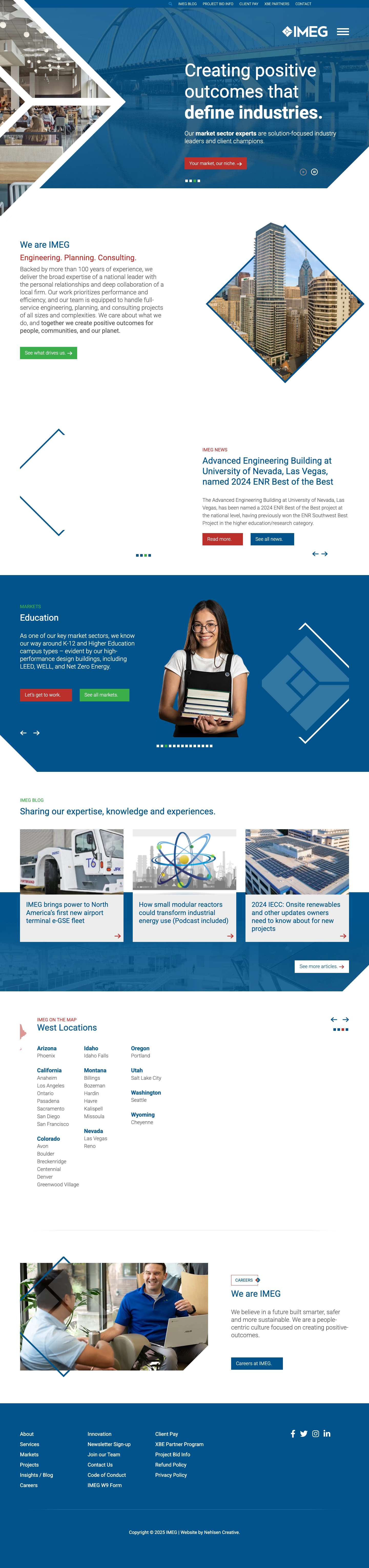 Engineering Consultants Company - IMEG | Design EngineersEngineering Consultants Company - IMEG | Design Engineers - Full Screenshot