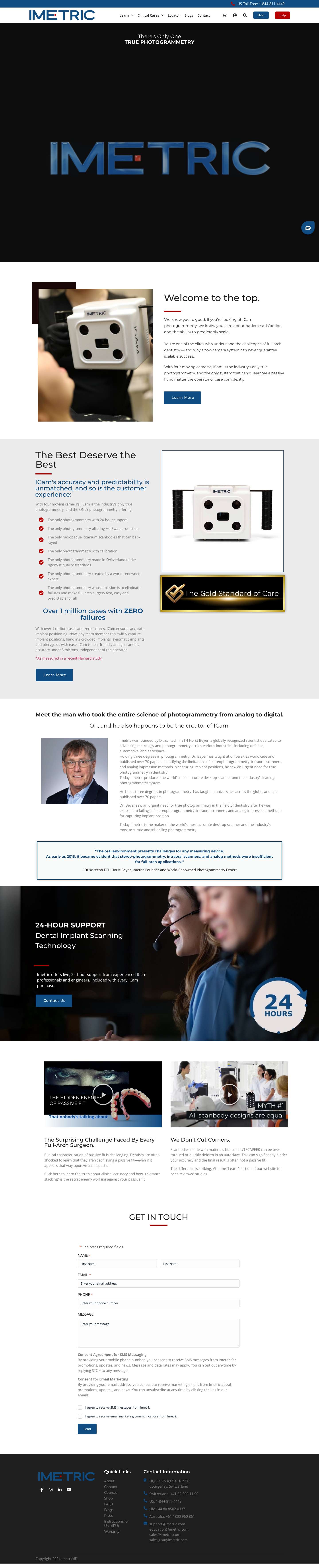 Imetric: Leading Photogrammetry System for Accurate 4D Dental Imaging - Full Screenshot