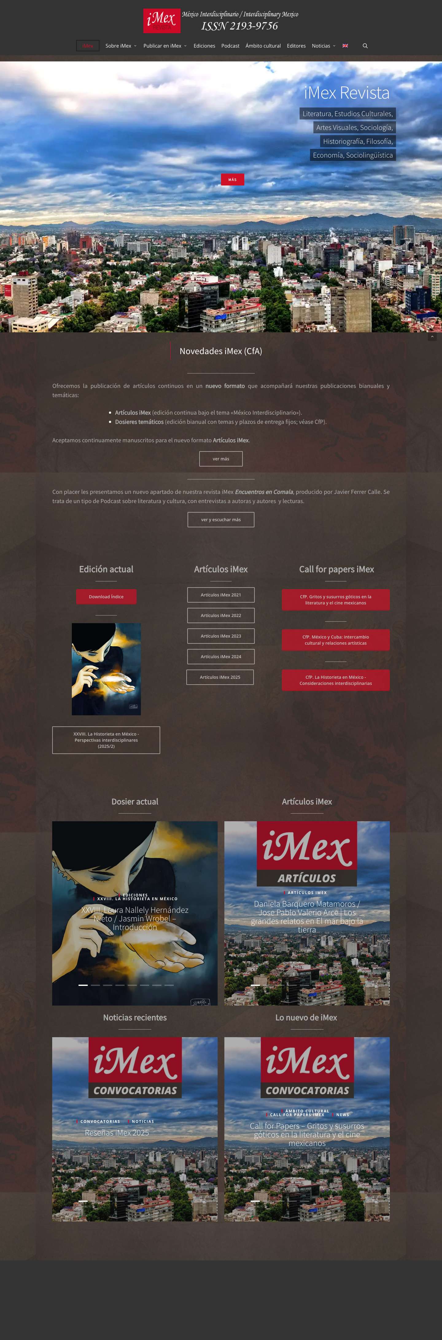 iMex - iMex Revista - Full Screenshot