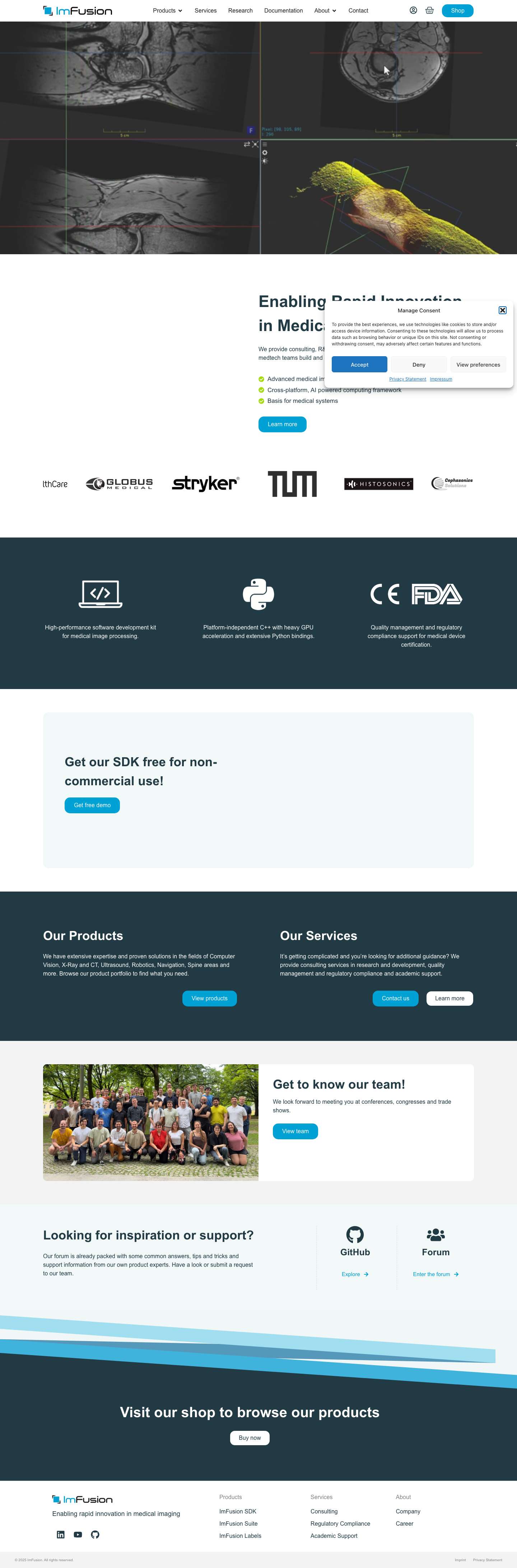 ImFusion - Enabling rapid innovation in medical imaging - Full Screenshot