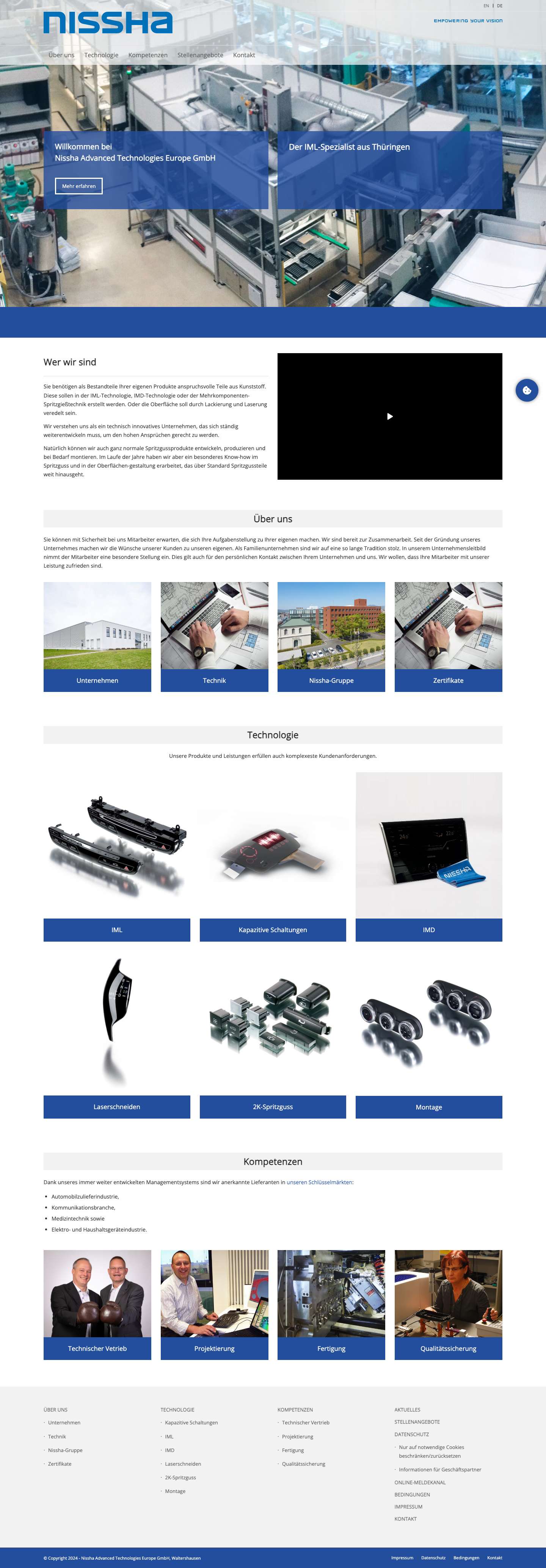 Nissha Advanced Technologies Europe GmbH – Waltershausen - Full Screenshot