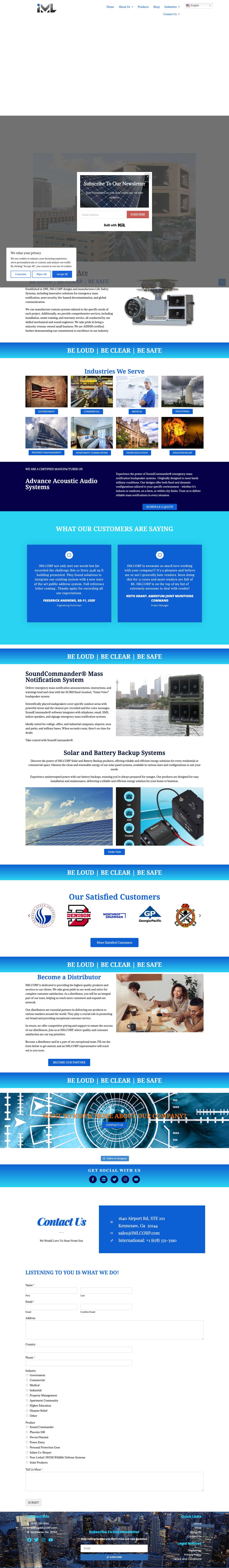 Home - IMLCORP - Full Screenshot