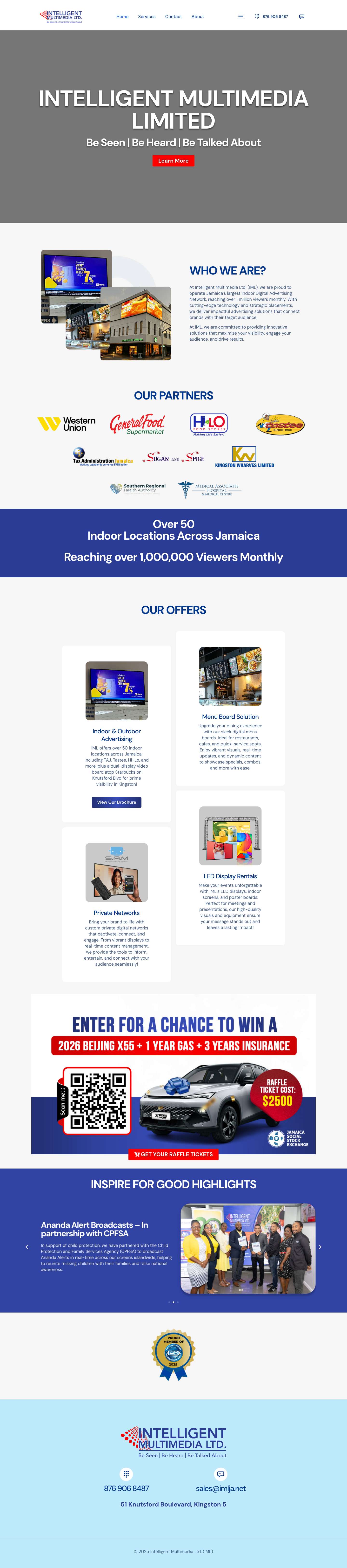 Home - Intelligent Multimedia Ltd. - Full Screenshot