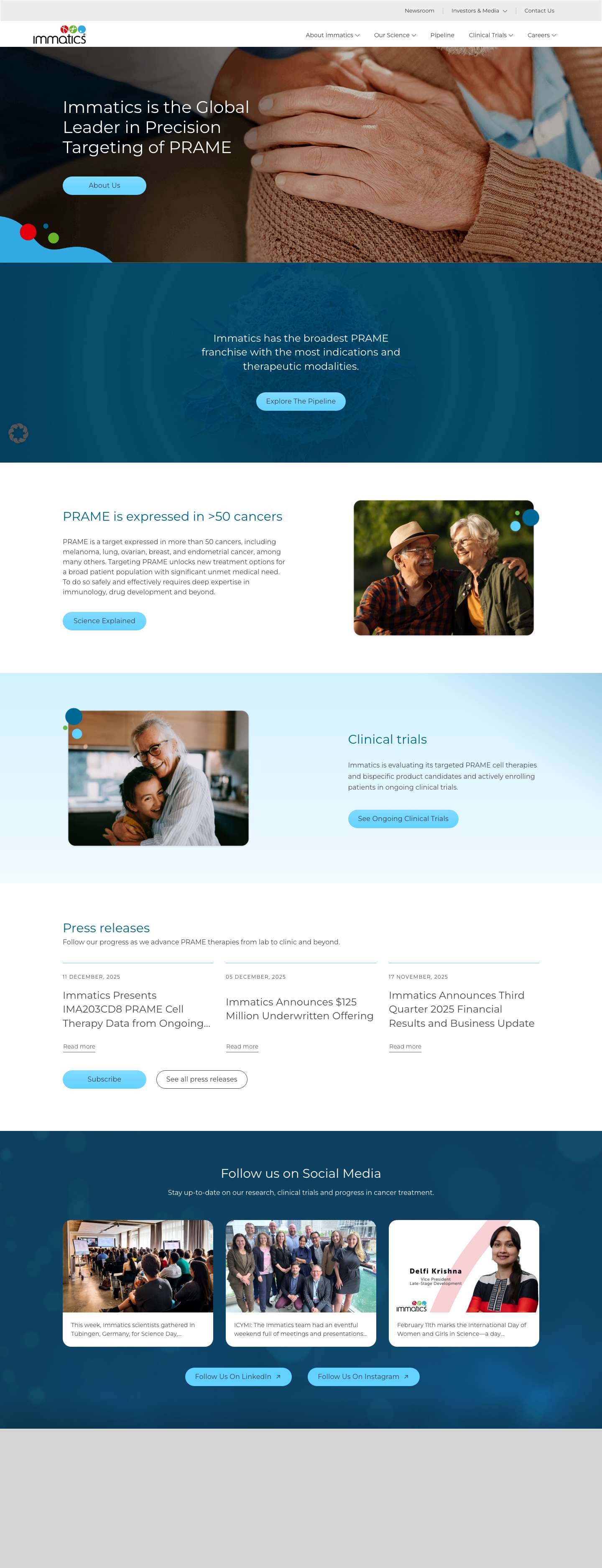 Immatics - Full Screenshot